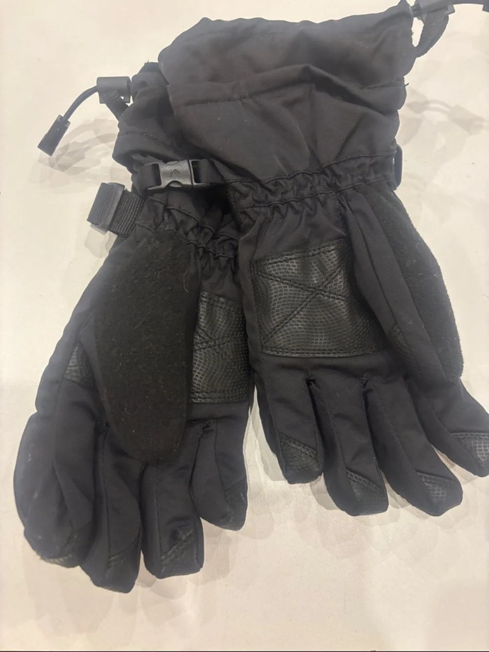 Head Black Insulated Ski Gloves with Adjustable Strap